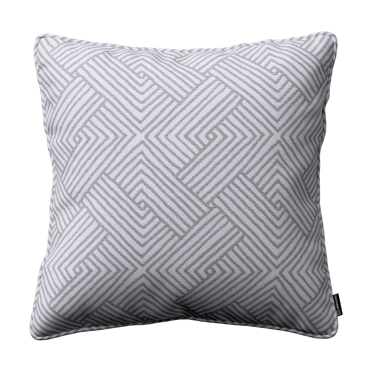 Poszewka Gabi na poduszkę 45x45 szare wzory geometryczne