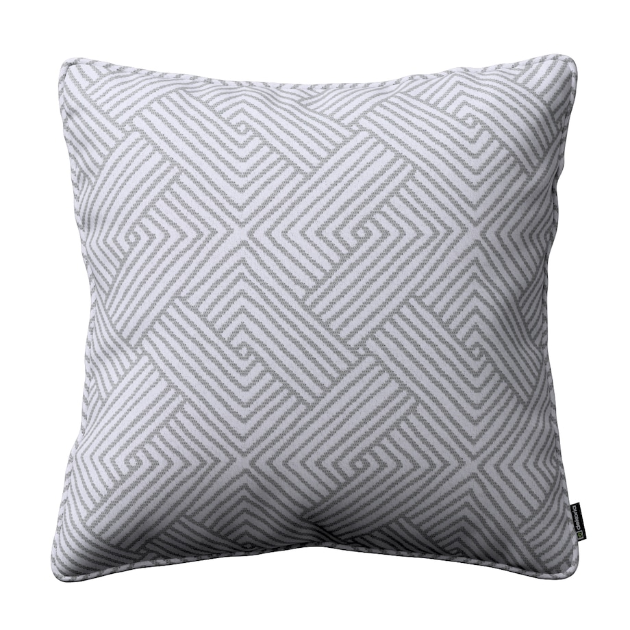 Poszewka Gabi na poduszkę 45x45 szare wzory geometryczne