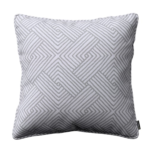 Poszewka Gabi na poduszkę 45x45 szare wzory geometryczne