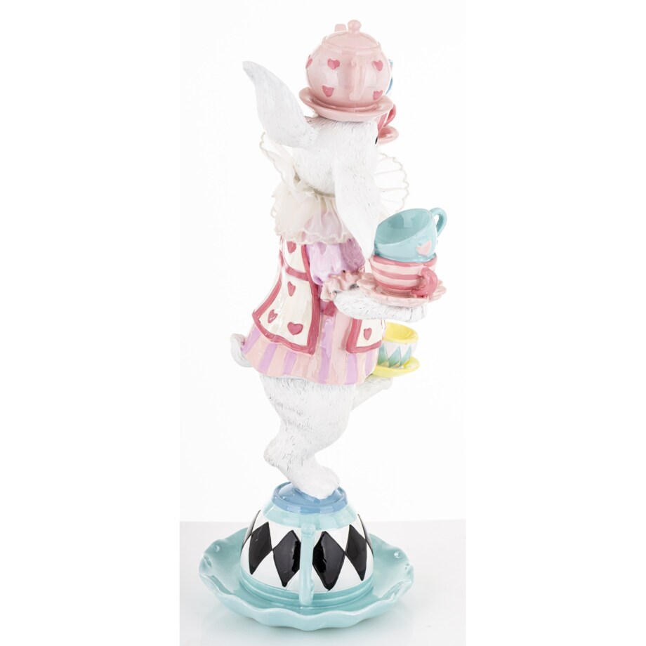 Dekoracja - królik na herbacianym czajniczku 41x22x15 cm CIRCUS-4