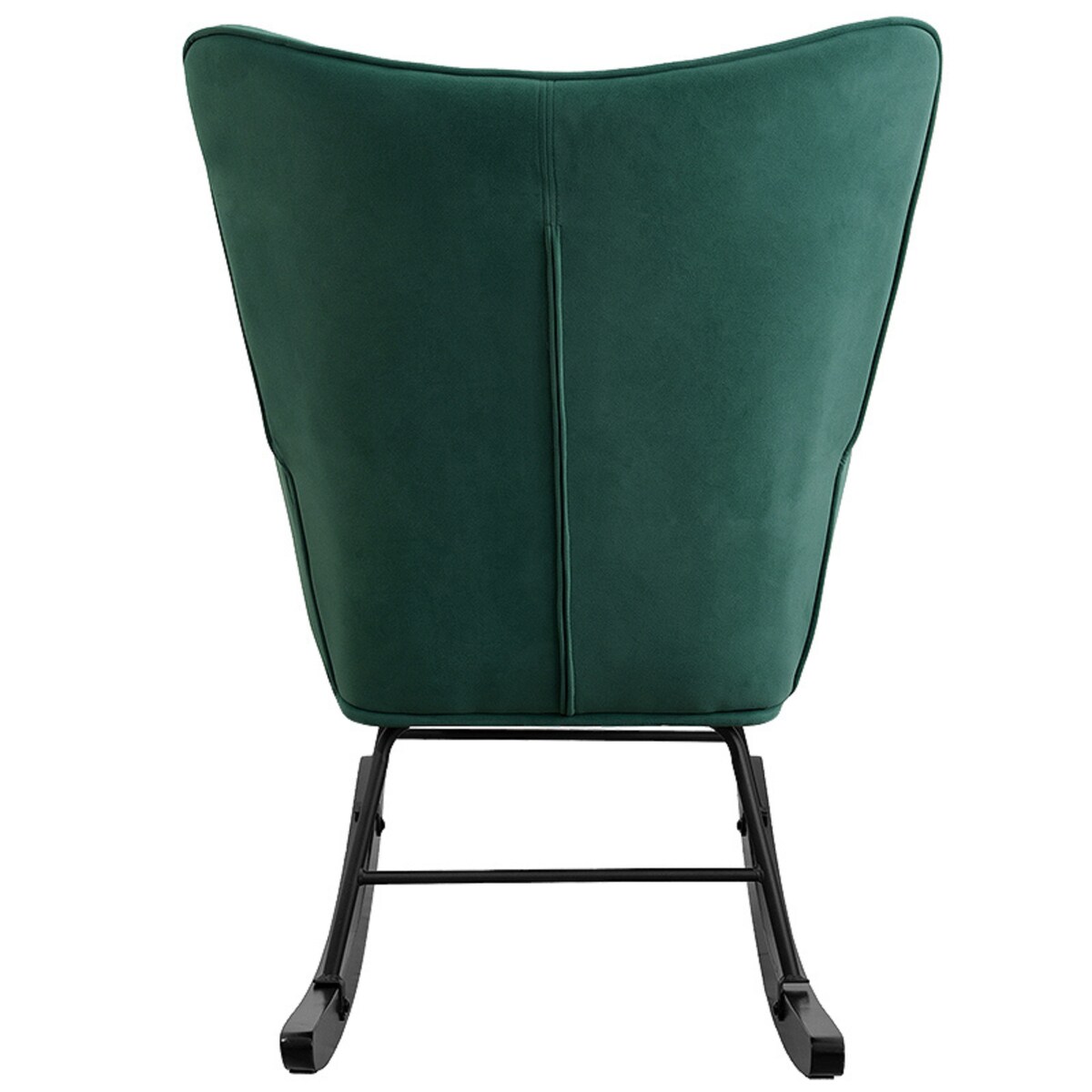 Fotel bujany tapicerowany welur wygodny wypoczynkowy uszak salon zielony