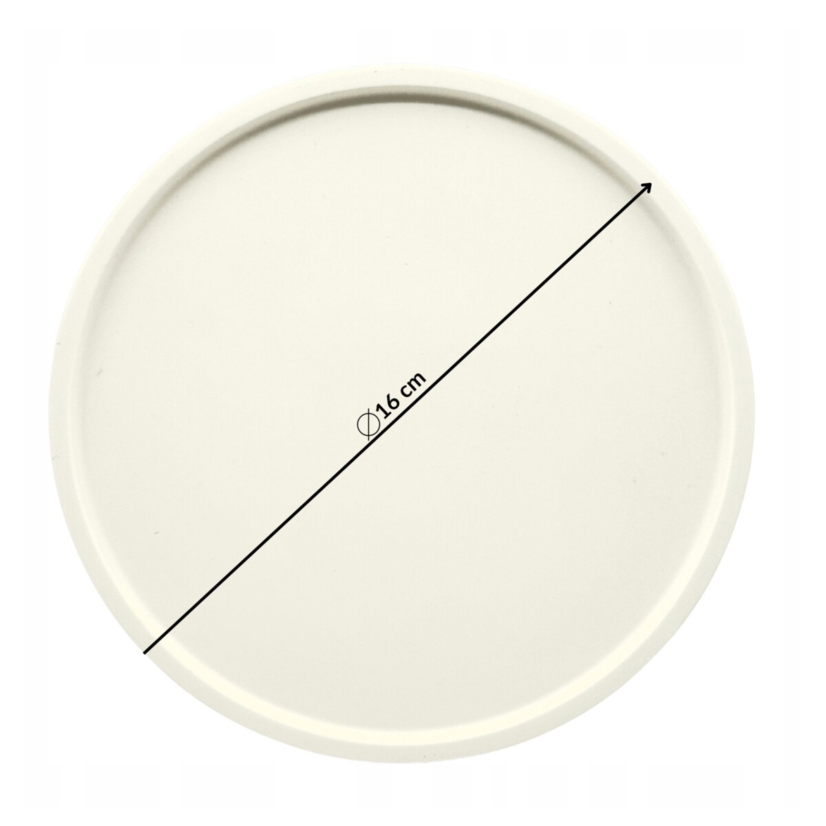 Taca okrągła dekoracyjna / Podstawka biała M