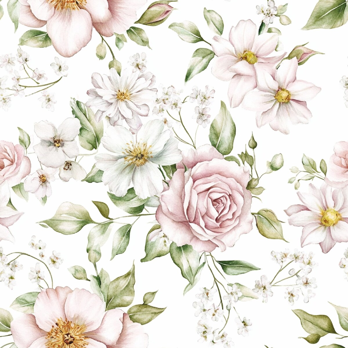 Obrus FLORAL wzór F46 | kwitnące róże - 150 x 240 cm