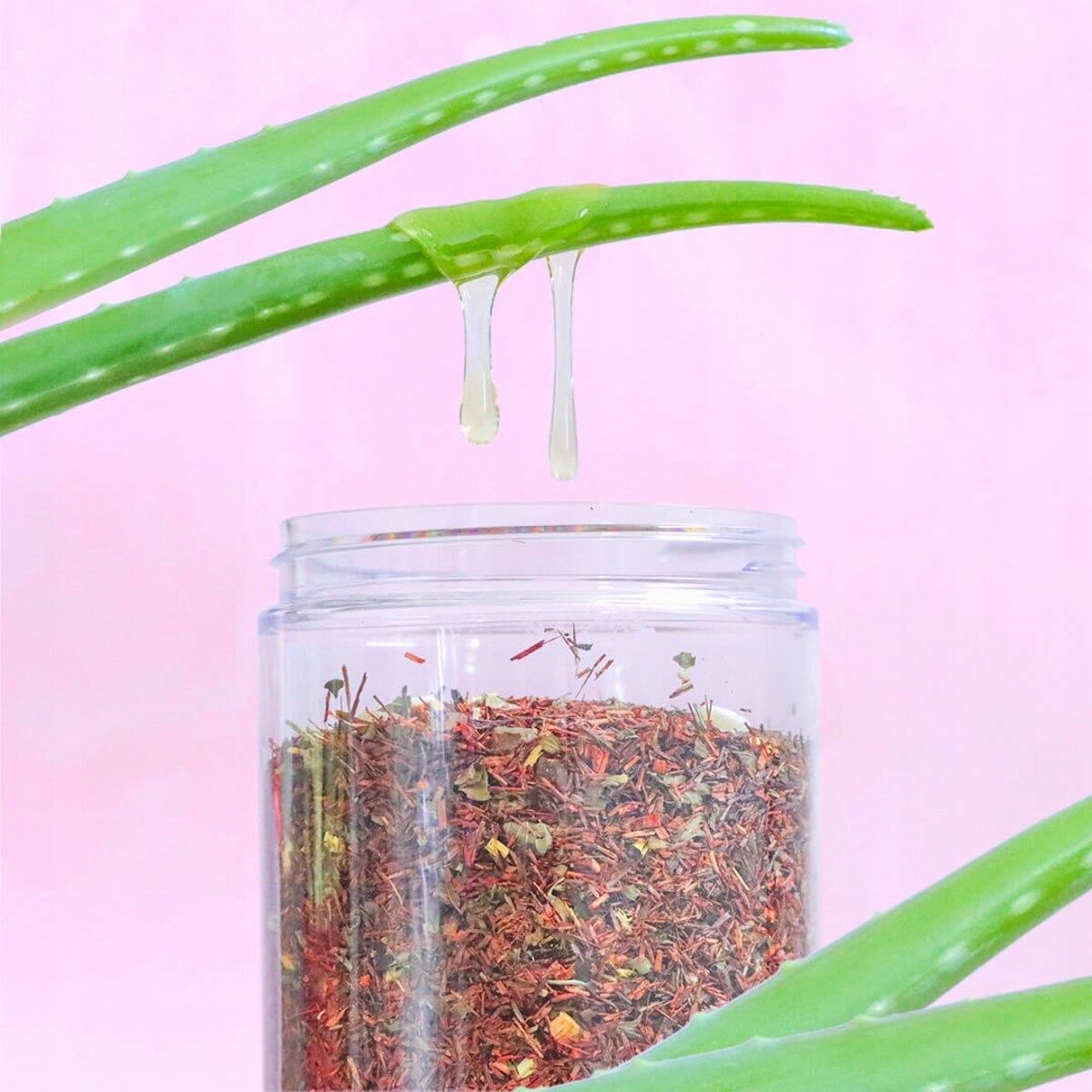 Herbata rooibos z czerwonokrzewu SŁODKI ALOES o smaku aloesu i lukrecji - herbata liściasta sypana mieszanka napar susz - gotowa na prezent upominek