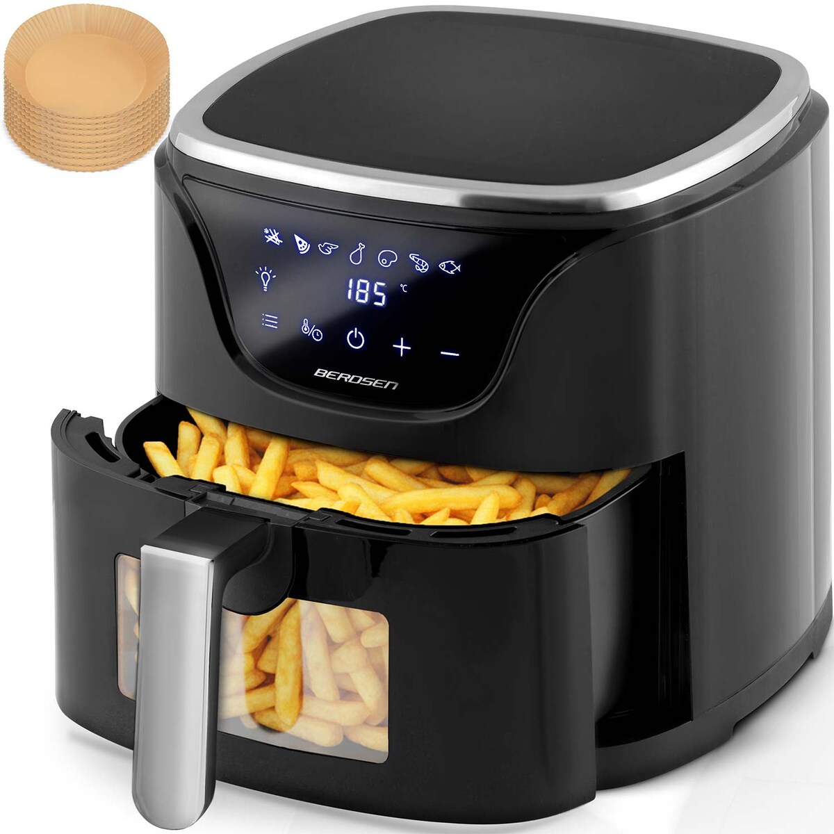 Frytkownica beztłuszczowa AIR FRYER 5l 1500w Berdsen