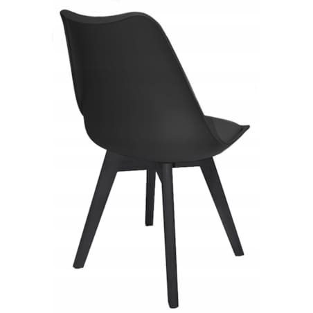 Krzesło kuchenne ekoskóra OSLO czarne