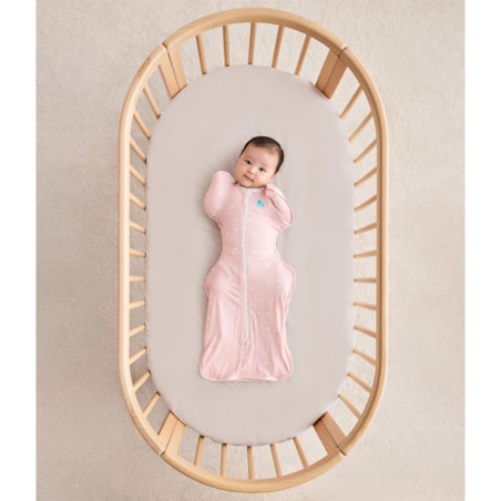 Otulacz Swaddle UP - pikowany rozmiar XS - oliwkowy pszczółki - ETAP 1 - TOG 2.5