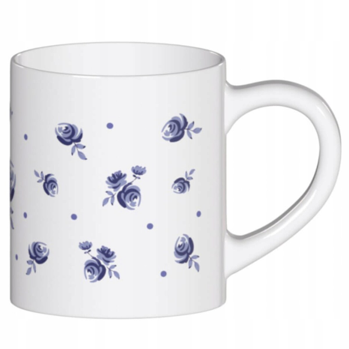 Ceramiczny kubek z uchwytem SZAFIROWE PĄKI do kawy herbaty czekolady 250ml - prezent upominek dla kobiety mamy babci koleżanki żony siostry