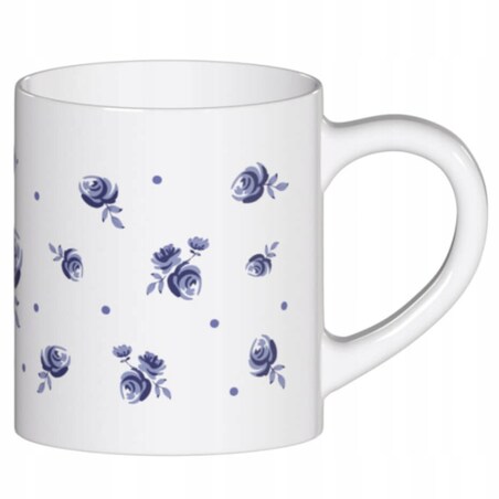 Ceramiczny kubek z uchwytem SZAFIROWE PĄKI do kawy herbaty czekolady 250ml - prezent upominek dla kobiety mamy babci koleżanki żony siostry