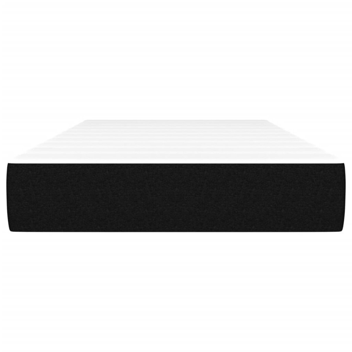 vidaXL Materac kieszeniowy, czarny, 90x190x20 cm, tkanina