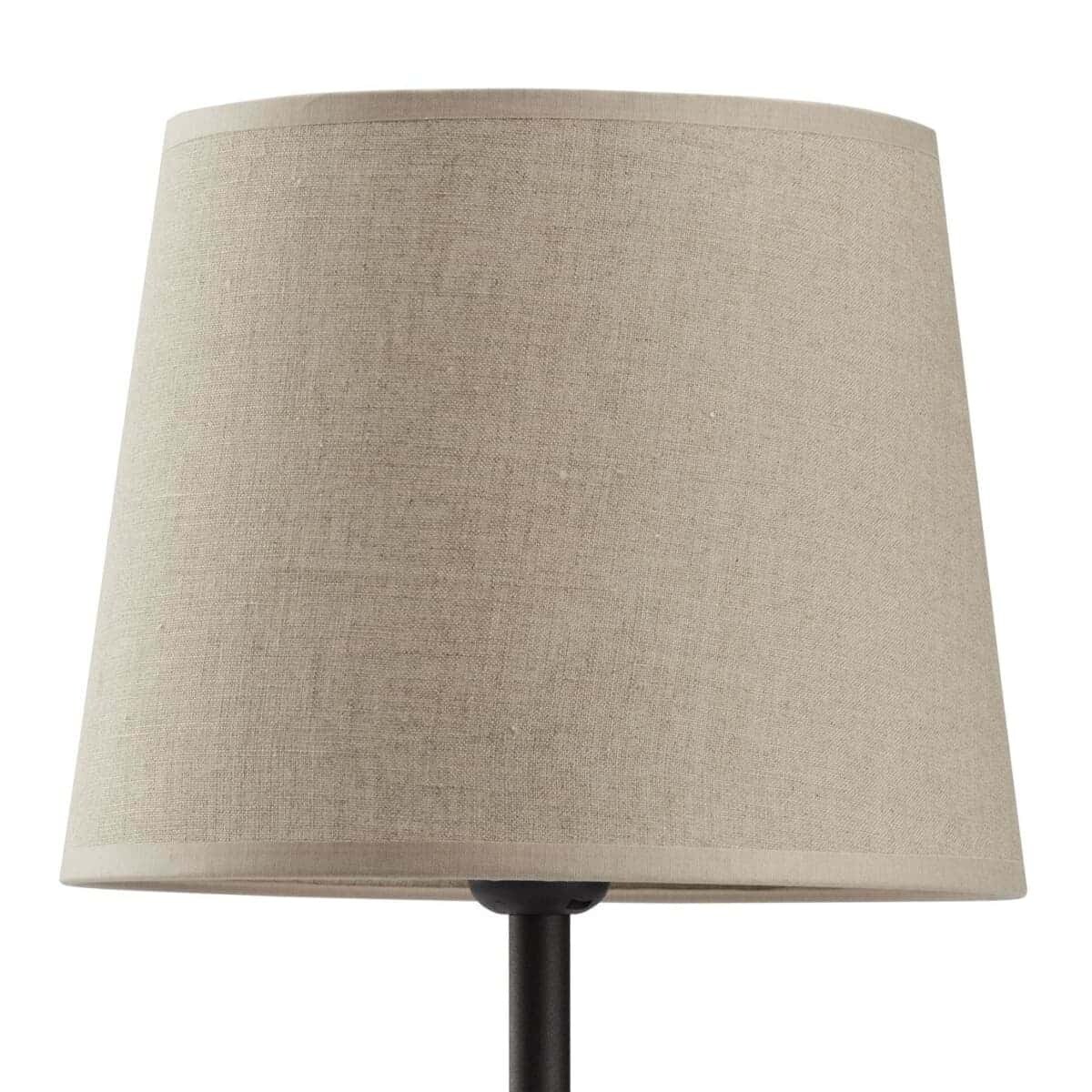 Lampka nocna z tkaninowym abażurem Chicago 5150 TK Lighting szara beżowa