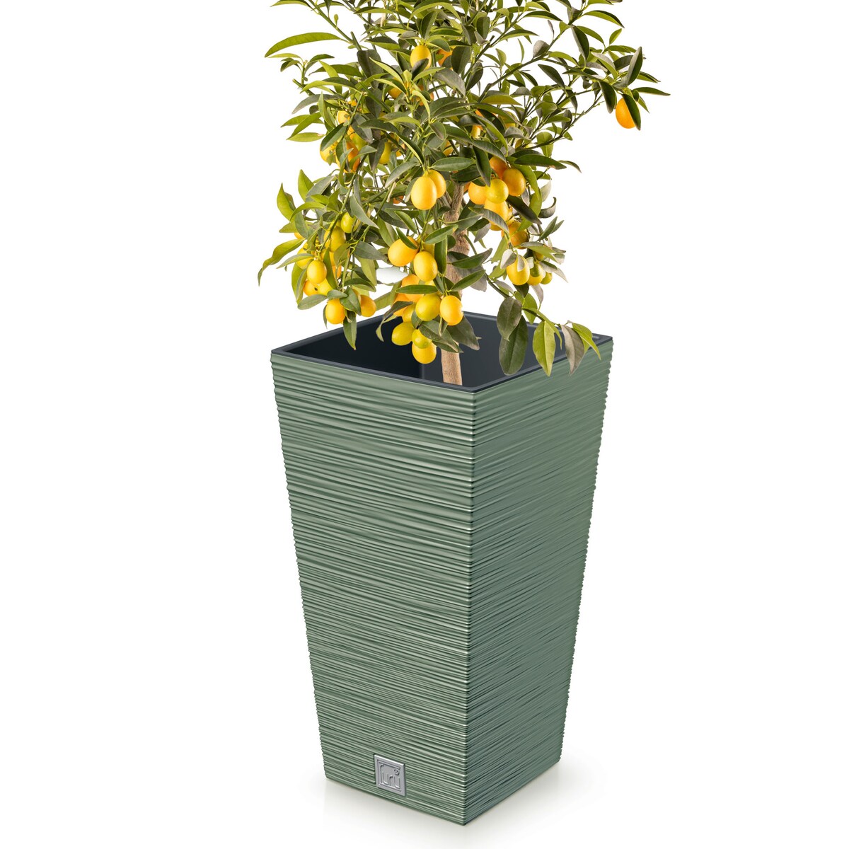 Doniczka Donica Ogrodowa 24 Cm Kwadratowa Na Taras Do Ogrodu Domu Zielona