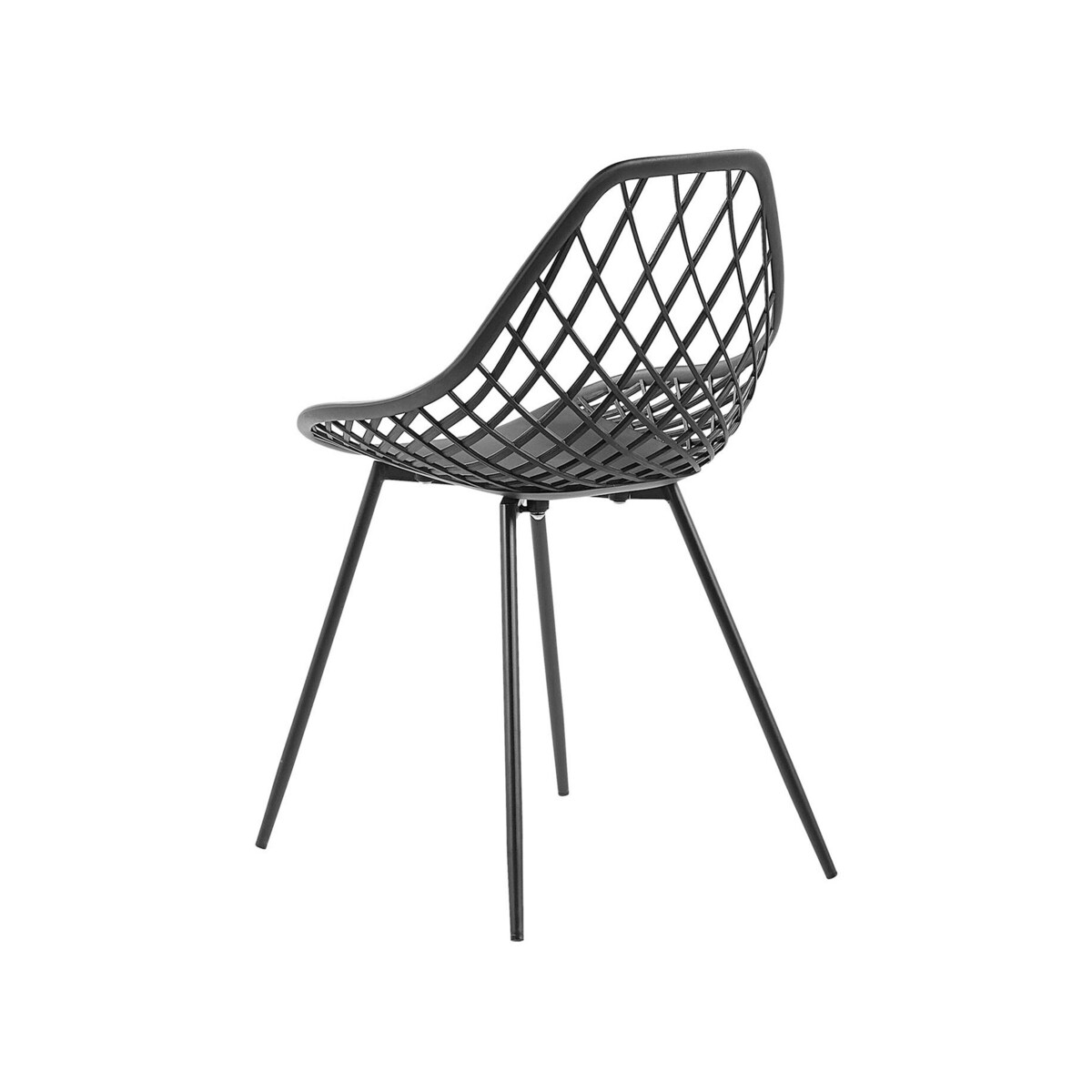 Zestaw 2 krzeseł do jadalni czarny CANTON