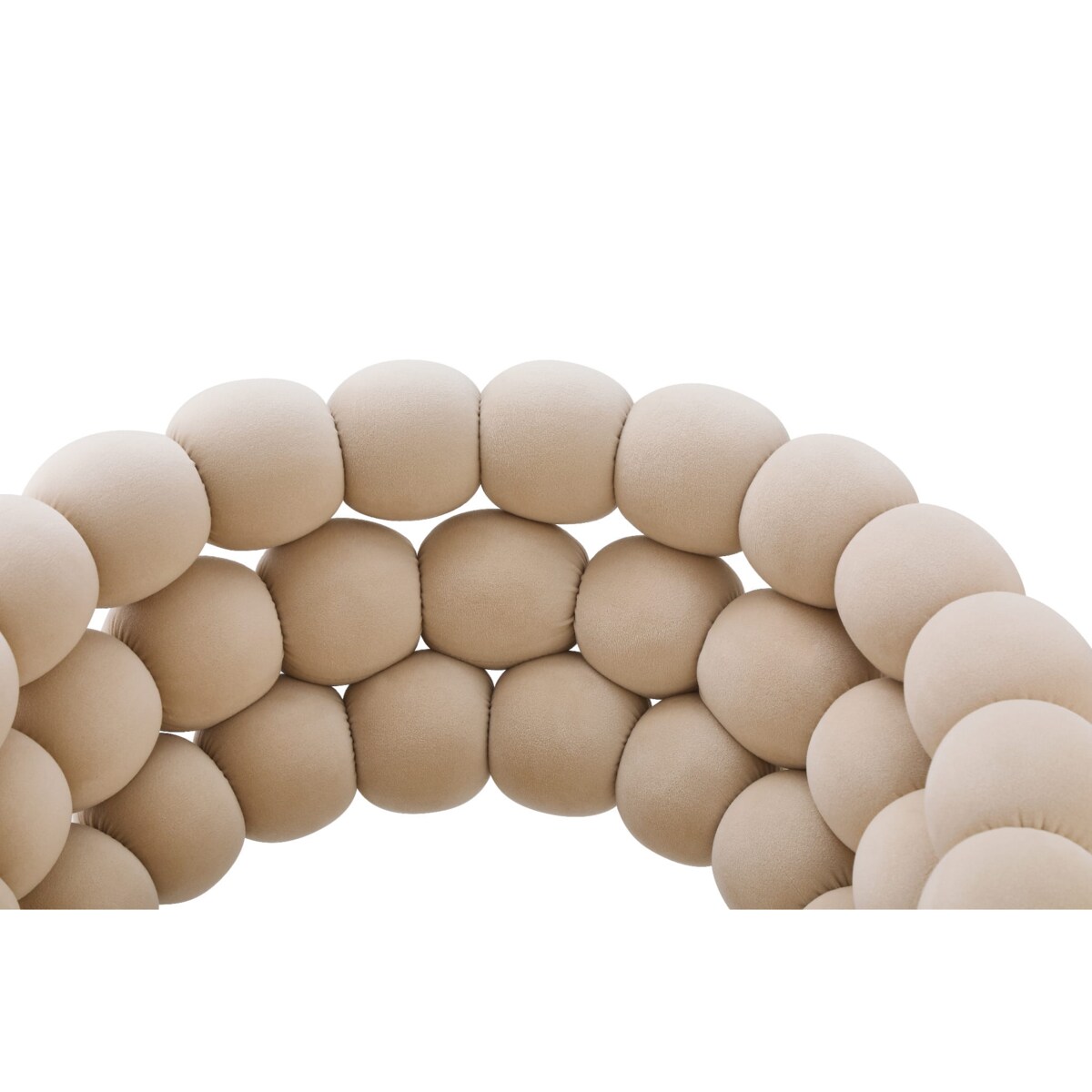 Krzesło beżowe z bąbelkowym oparciem, ze złotymi nogami Bubble