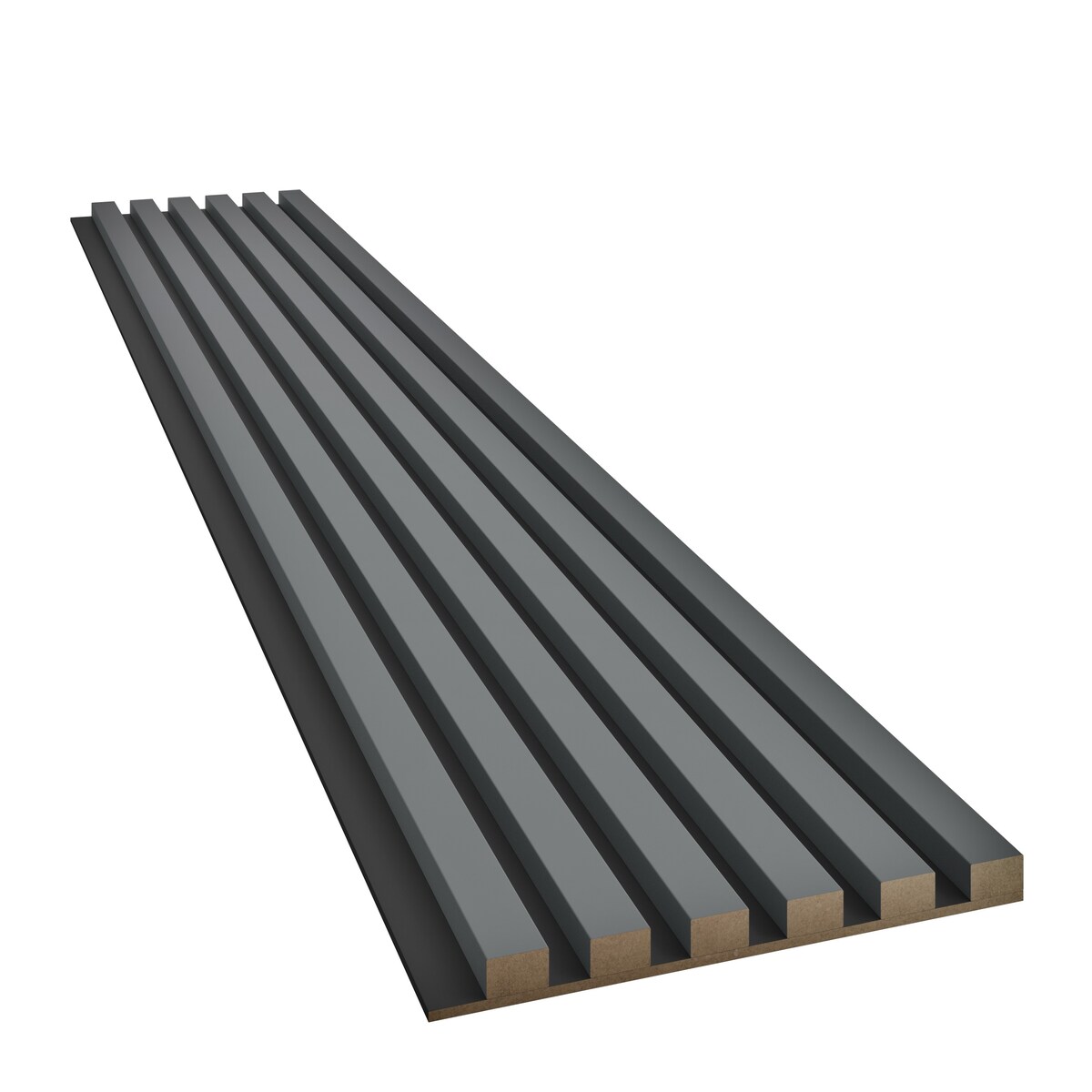 LAMELE SLIM NA PŁYCIE MDF - GRAFIT