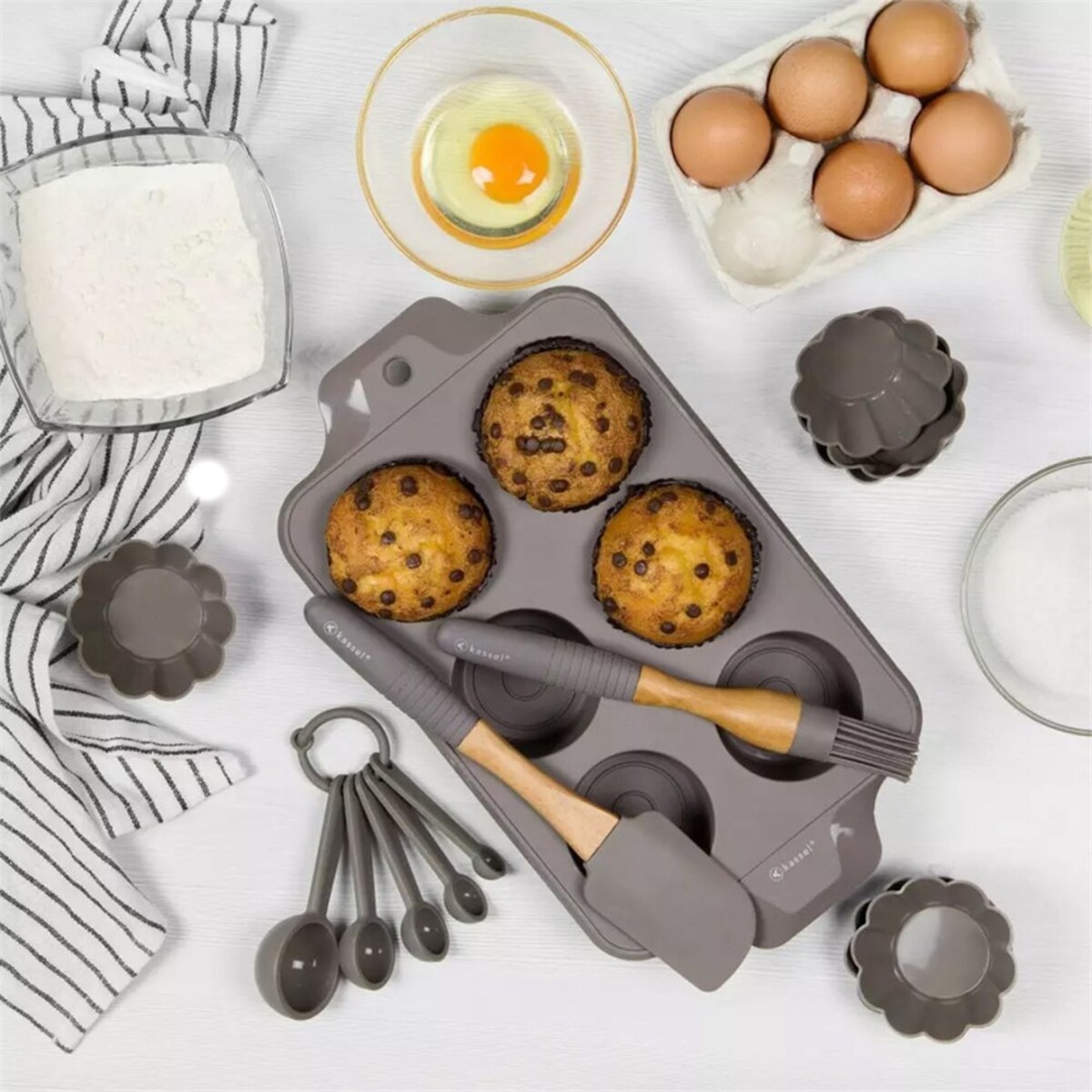 Silikonowy Zestaw Do Pieczenia Muffinek Kassel 93703