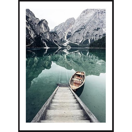 Poster Story, Plakat, Obraz - Drewniana Łódź, wymiary 60 x 84 cm