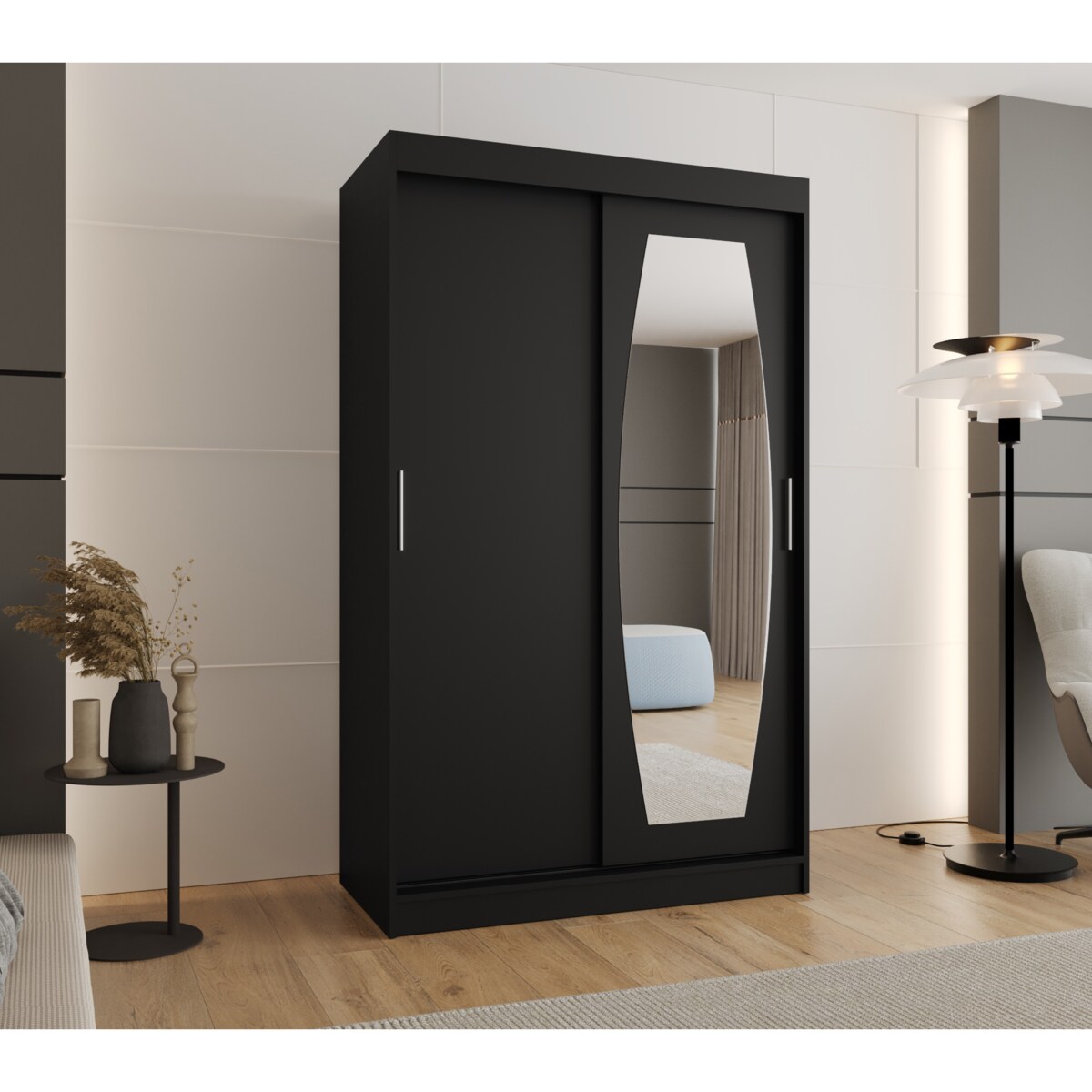 Szafa przesuwna ROSSA 120 czarny