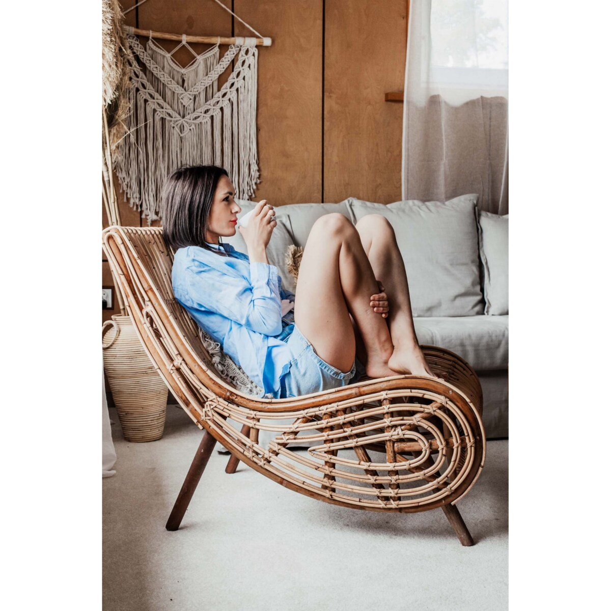 FOTEL RATTANOWY KABA