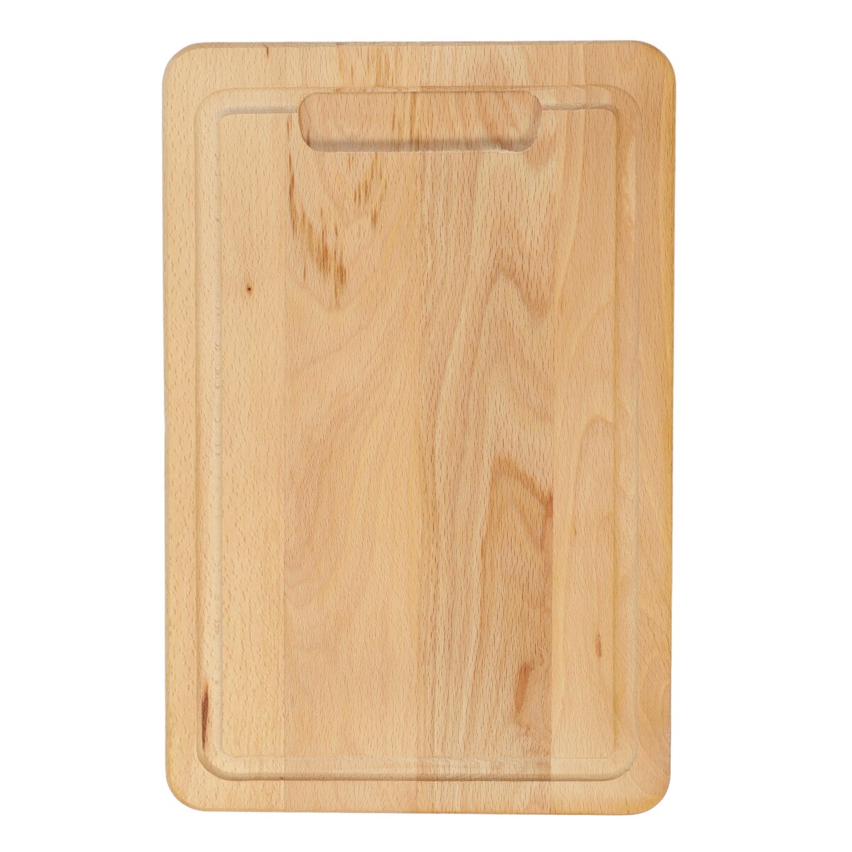 Deska do krojenia z drewna bukowego, prostokątna, z rowkami, Kesper