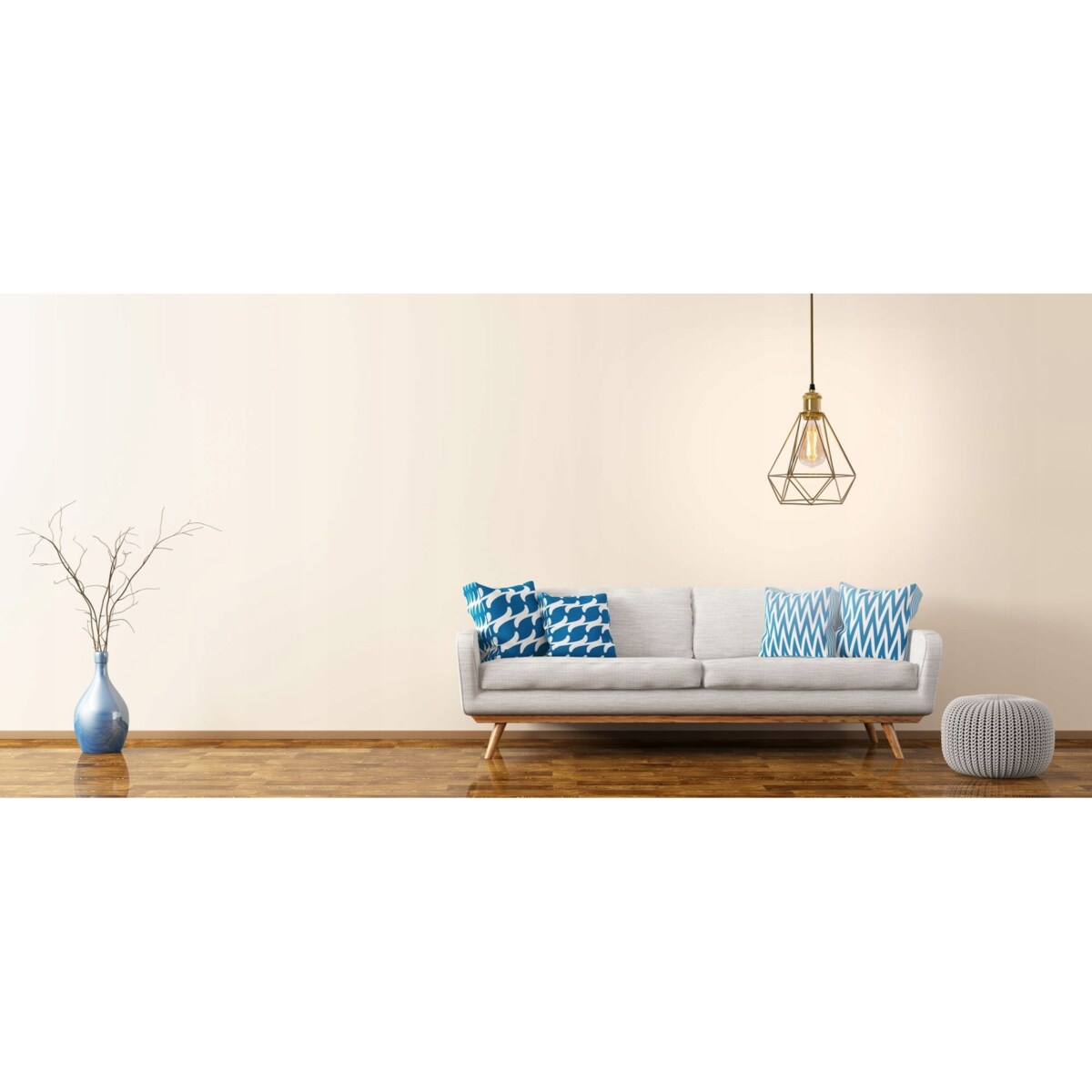Lampa Diament Sufitowa Wisząca Złota Loft Gold