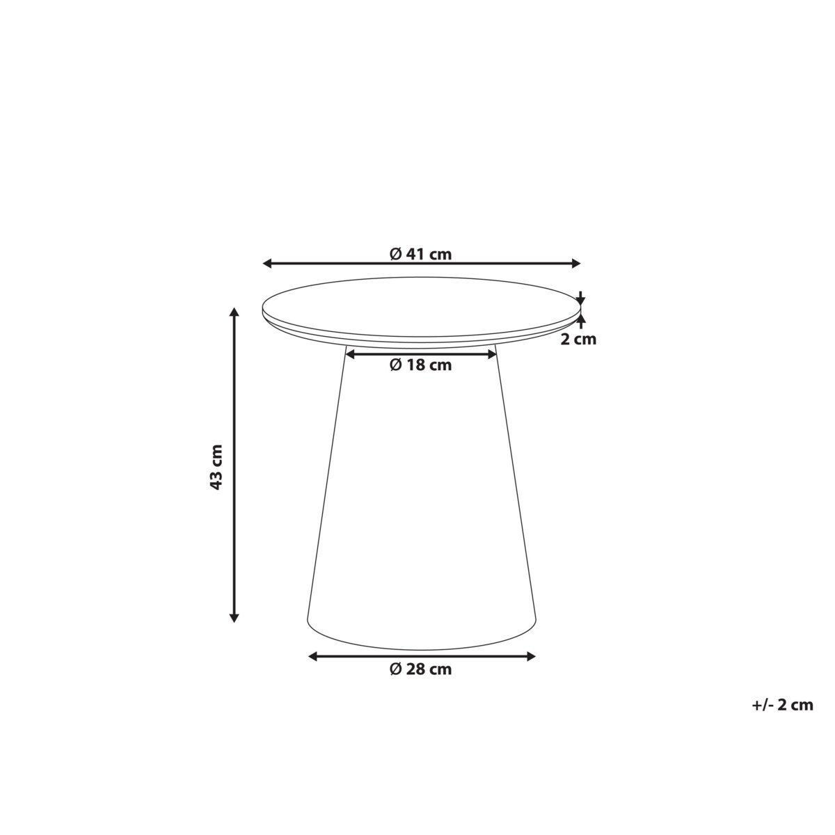 Stolik pomocniczy WENLOCK Jesion jasny