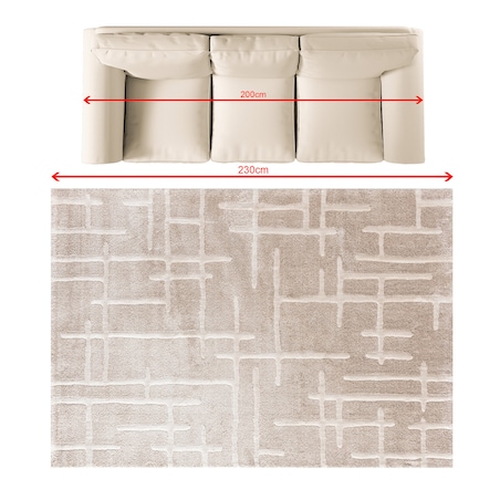 Dywan Novira cappucino 160x230 cm, 160x230 cm