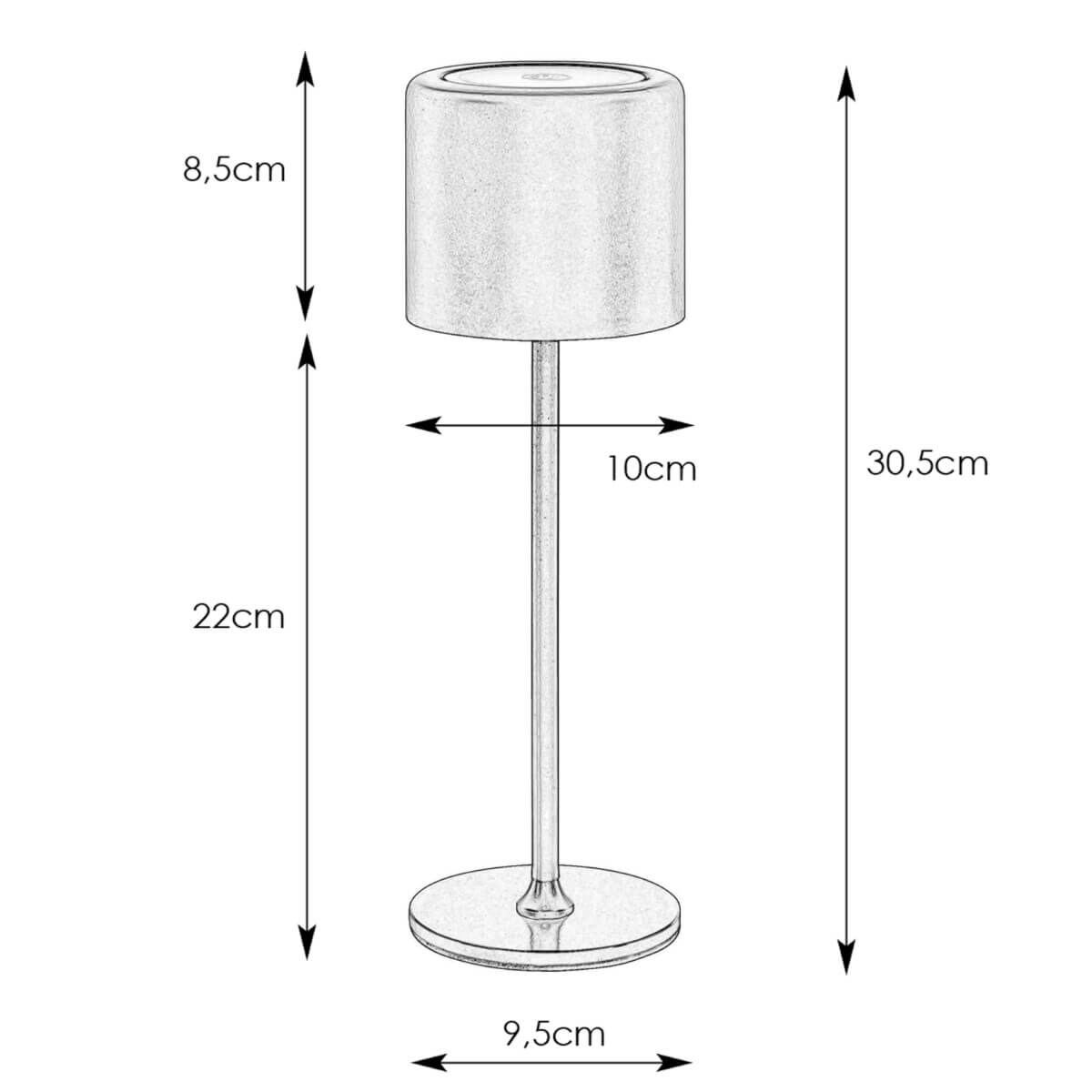 Bezprzewodowa lampka stołowa Filo 108658 Markslojd IP44 tuba biały