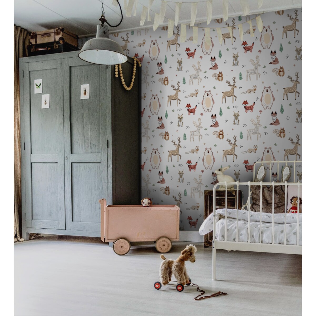 Tapeta Leśne zwierzątka, 416x254cm