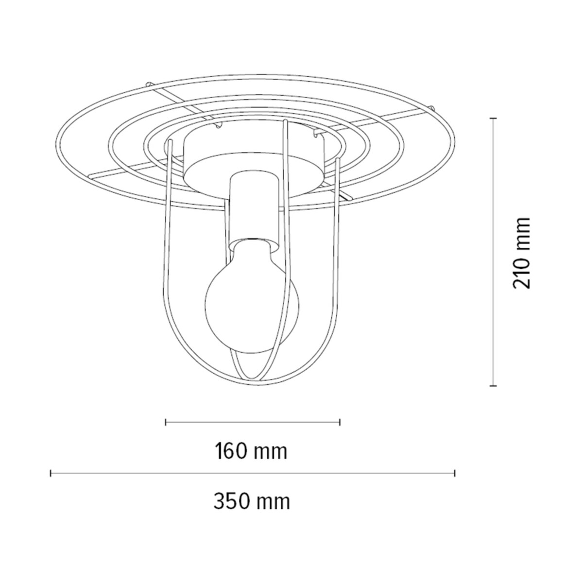 Drewniana Lampa Sufitowa BRITOP Lighting 1xE27 Max.60W Dąb Olejowany FSC z Dodatkiem Czerni, Polski Producent, 1szt.