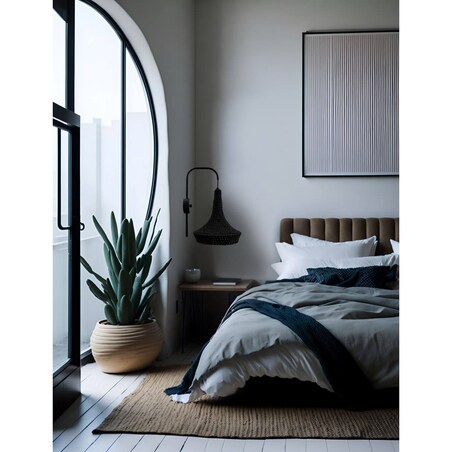 Kinkiet ścienny pleciony Mahaka 4033 Shilo salonowy bawełniany beżowy