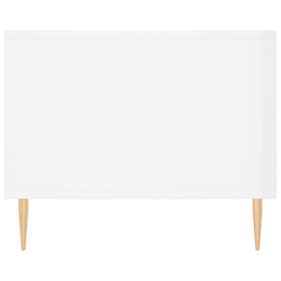 vidaXL Stolik kawowy, biały o wysokim połysku, 102x50x40 cm
