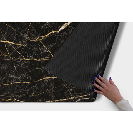Wycieraczka zewnętrzna XXL Czarny marmur 150x100cm