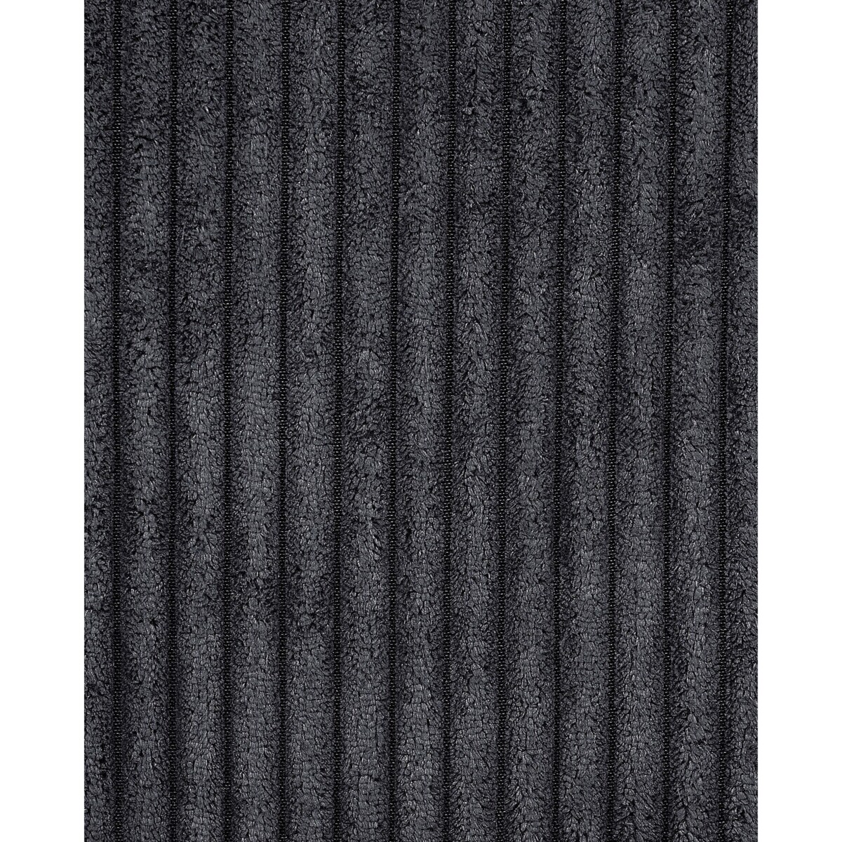 Fotel sztruksowy czarny VIND