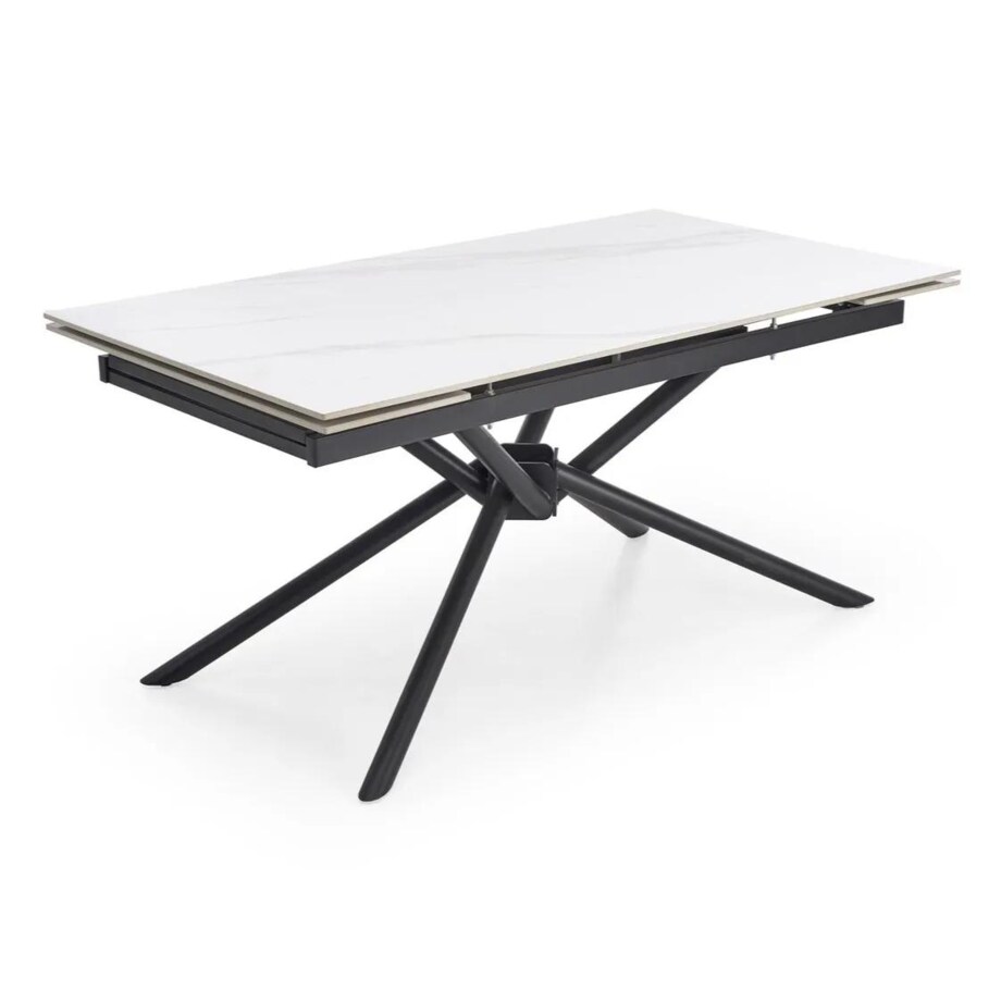 Stół rozkładany VITORINO 160(220)x90 biały marmur