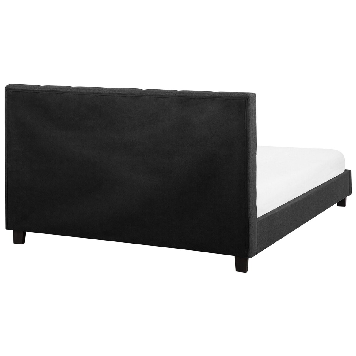 Łóżko tapicerowane 180 x 200 cm ciemnoszare LA ROCHELLE