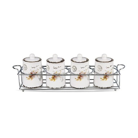 Maestro zestaw 4 pojemników na przyprawy MR2004904CS