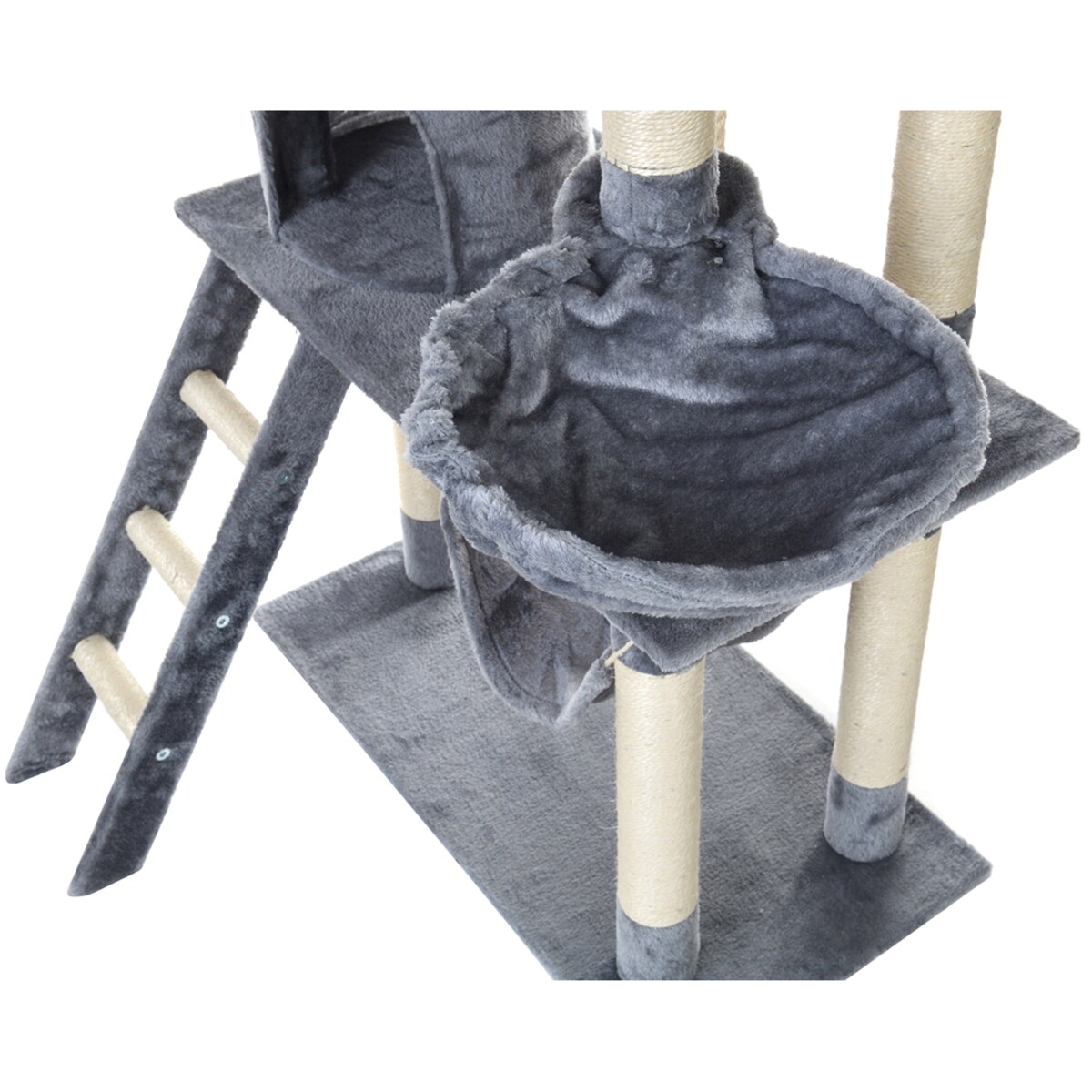 Drapak dla kota wieża legowisko domek z hamakiem 141 cm Funfit