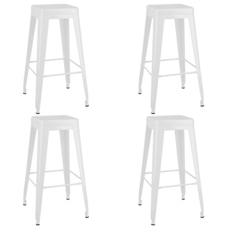 vidaXL 5-częściowy zestaw mebli barowych, czarno-biały