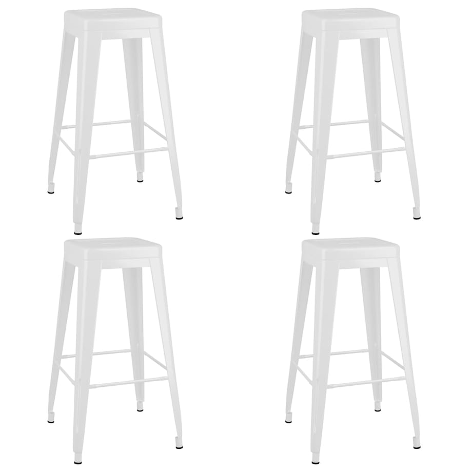 vidaXL 5-częściowy zestaw mebli barowych, czarno-biały