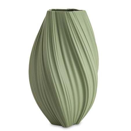 Wazon porcelanowy 34x18x18 cm MARIKO zielony