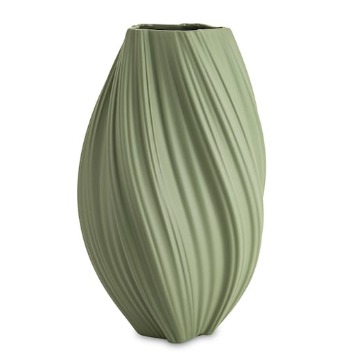 Wazon porcelanowy 34x18x18 cm MARIKO zielony