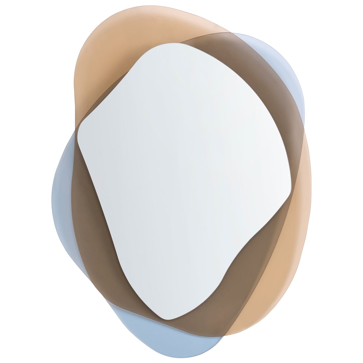 Lustro ścienne CHARLIEU 61 cm 79 cm Szkło Brązowy