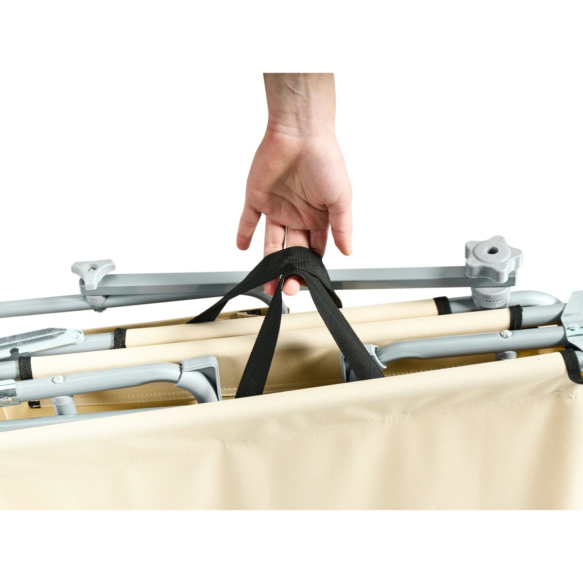 Leżak ogrodowy FOLIGNO Metal Beżowy