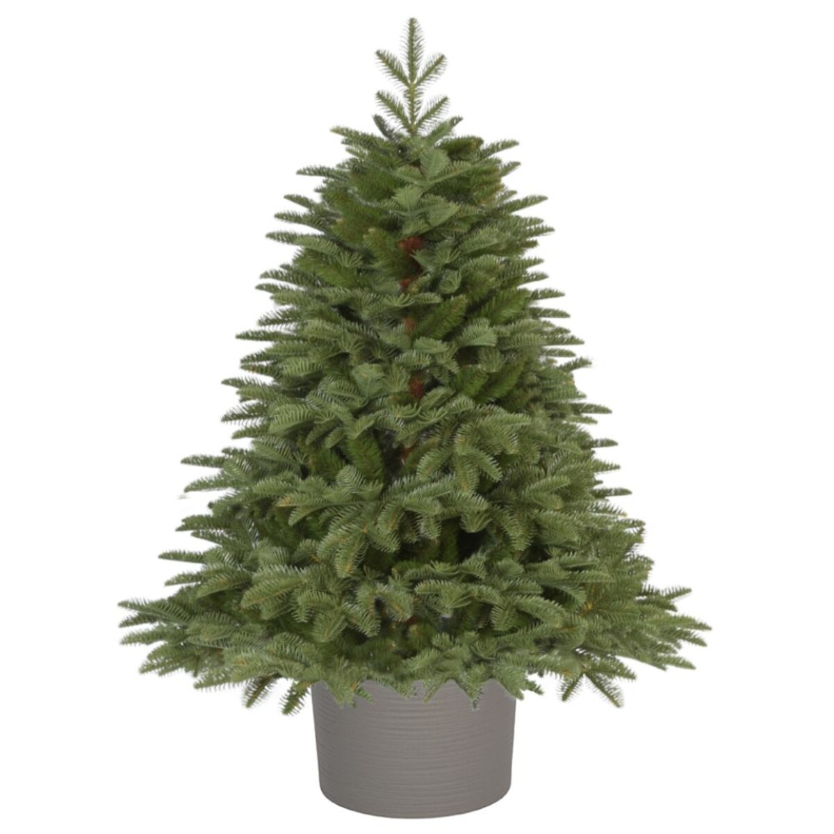 Choinka Premium Jodła Szlachetna PE w Okrągłej Donicy 110 cm X-Choinka 7 kolorów donicy