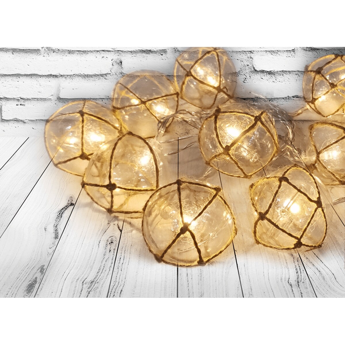 Dekoracyjna girlanda wewnętrzna na baterie 10 LED 2,1m ciepła