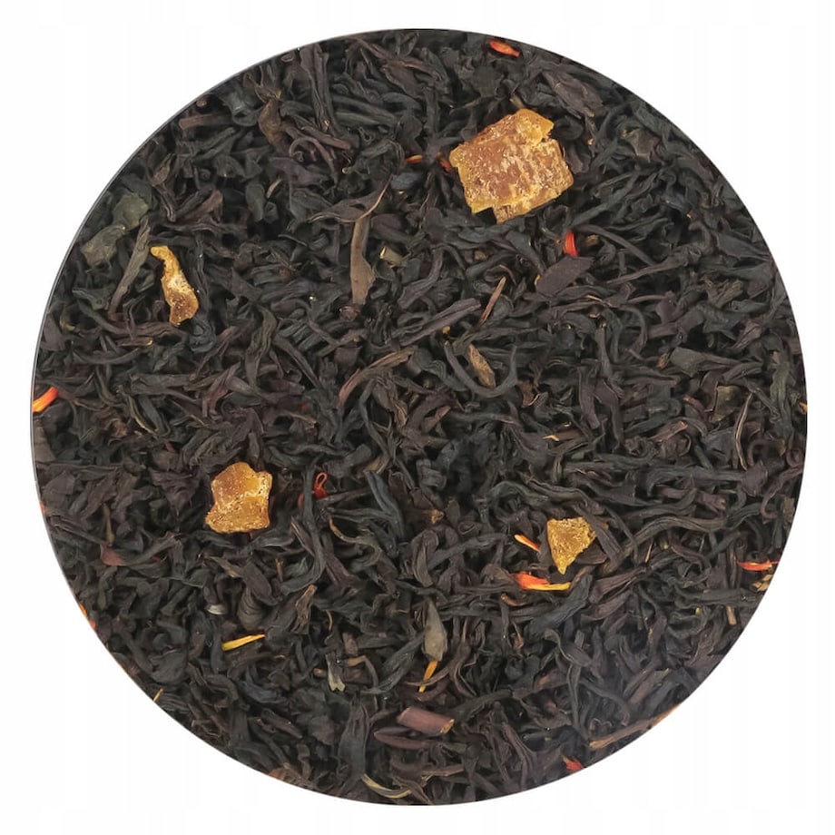 Herbata czarna MORELOWO TRUFLOWA o smaku wykwintnych trufli z nutą moreli - herbata liściasta sypana mieszanka napar susz - gotowa na prezent upominek