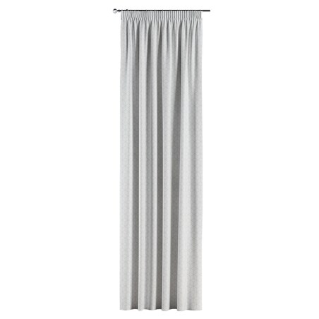 Zasłona na taśmie marszczącej 1 szt. 130x245 wzór sześcianów na białym tle