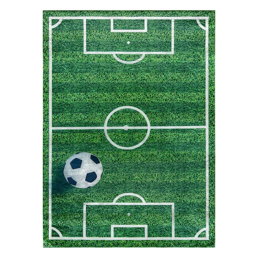 Dywan do prania BAMBINO 51760 Boisko, piłka 140x200 cm