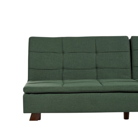 Sofa rozkładana zielona RONNE